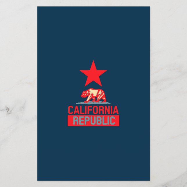 Flyer California Republic in Style on Blue (Frente)