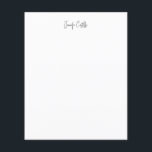 Flyer Caligrafía Minimalista blanca y simple<br><div class="desc">Sencillo diseño blanco,  moderno y minimalista. Esta plantilla se puede personalizar para satisfacer todas las ocupaciones profesionales.</div>