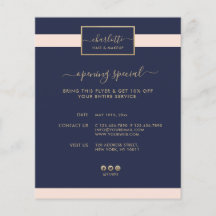 Caligrafía moderna Elegante dorado rosado y azul m