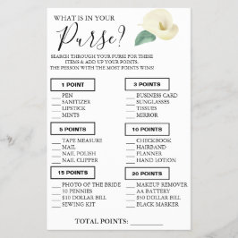 Flyer Calla Lily ¿Qué hay en tu bolso?