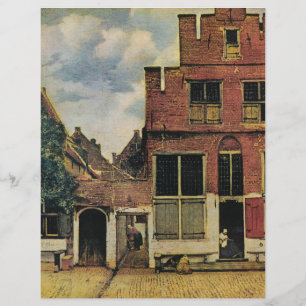 Flyer Calle de Johannes Vermeer en Delft (alrededor de 1