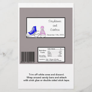 Flyer Calzado azul/rosa Hershey's Gran Bar Wrapper