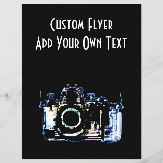 FLYER CÁMARA DE VISIÓN DE RAYOS X - AZUL ORIGINAL (Frente)