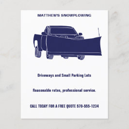 Flyer Camión de recolección de nieve con arado de nieve