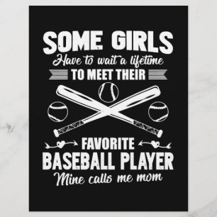 Flyer Camiseta de Mamá de Béisbol