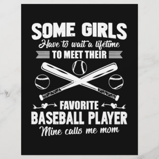 Flyer Camiseta de Mamá de Béisbol