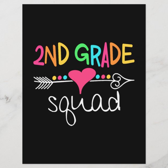Flyer Camiseta del equipo de 2do grado (Frente)