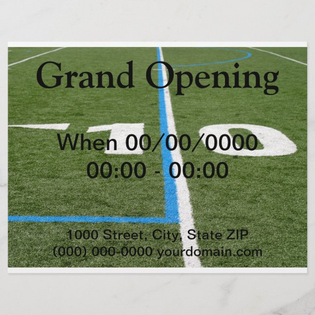 Flyer Campo de Fútbol Diez (Frente)