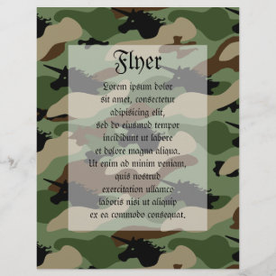 Flyer Camuflaje de Unicornio