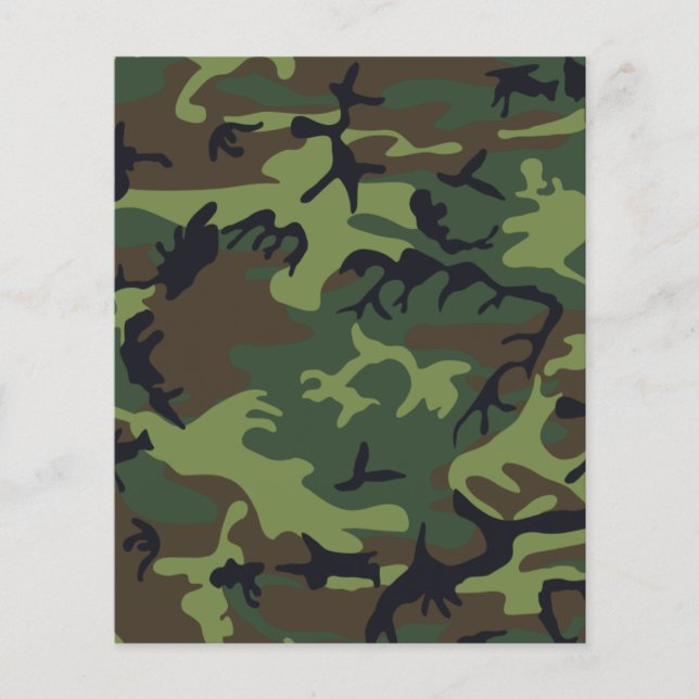 Flyer Camuflaje de Woodland II (Frente)