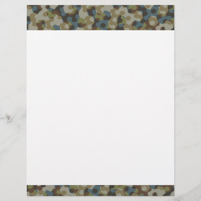 Flyer Camuflaje hexagonal de Khaki (Frente)