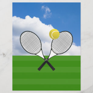 Flyer Cancha de tenis & RAQUETAS DE TENIS