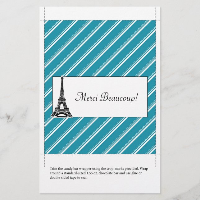 Flyer Candy Bar Wrapper | Gracias (Frente)