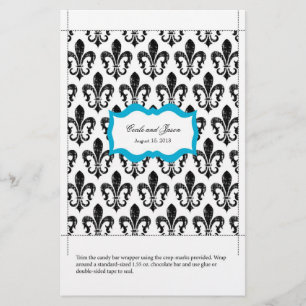 Flyer Candy Bar Wrapper   Turquesa de Nueva Orleans