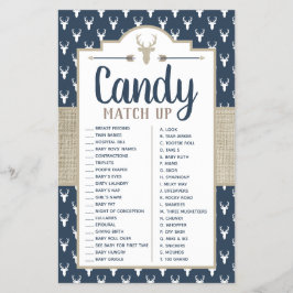 Flyer Candy Match Up Game, Baby Shower Game