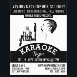 Flyer Cantante solitario, anuncio de evento de Karaoke<br><div class="desc">Cantante solitario,  evento de Karaoke Anunciante Volante de The Business Card Store.</div>