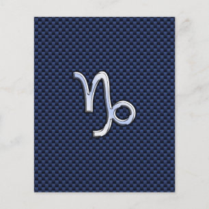 Flyer Capricornio Rótulo Zodiac estilo de fibra de carbo