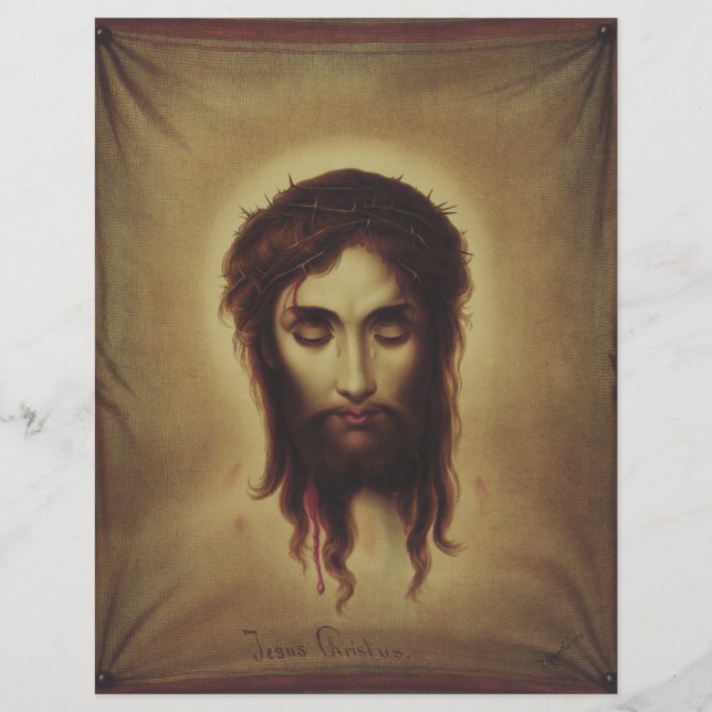 Flyer Cara sagrada de Jesucristo (Frente)