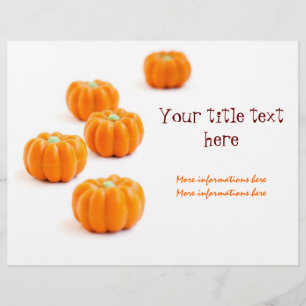 Flyer Caramelos de calabaza de Halloween