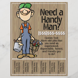 Flyer Carpenter Handyman Plumber Painter Earn Money