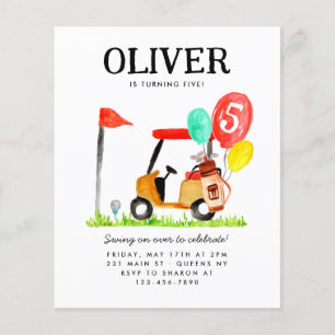 Flyer Carro de golf de presupuesto Bolsa de globos niños