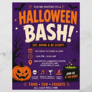 Flyer Cartel de Fiesta de Halloween
