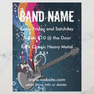 Flyer Cartel de Música de Guitarra