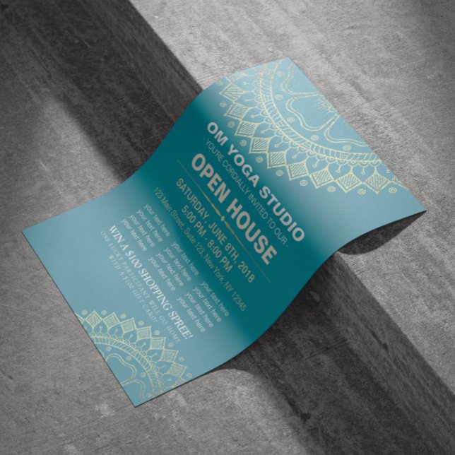 Flyer Casa abierta del instructor de mediación de yoga G (Subido por el creador)