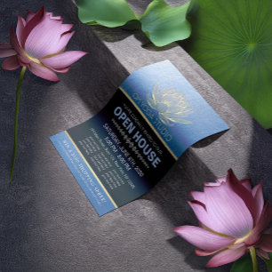 Flyer Casa abierta instructora de meditación de estudio 