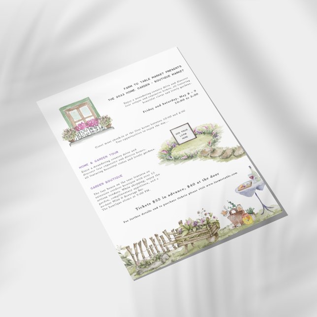 Flyer Casa de Campo | Mercado de agricultores de hogar y (Subido por el creador)