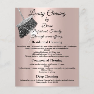 Flyer Casa de servicio de limpieza de jazmín que mantien