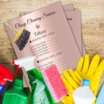 Flyer Casa de servicios de limpieza de clase que mantien<br><div class="desc">florenceK dedicado a la colega de Tiffany</div>