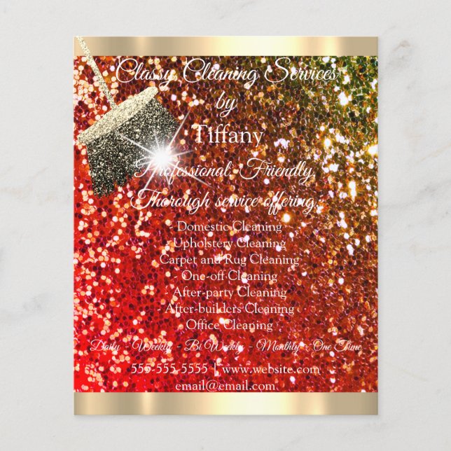 Flyer Casa de servicios de limpieza de clase que mantien (Frente)