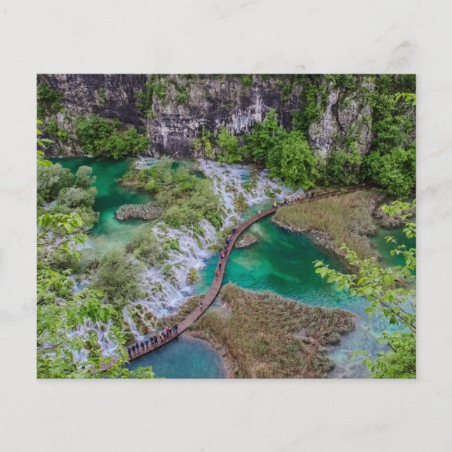 Flyer Cascada de cascada del parque de lagos Plitvice (Frente)