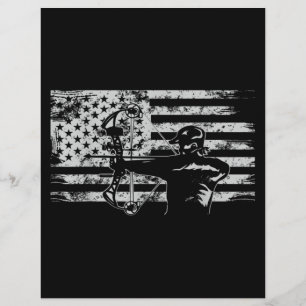 Flyer Caza de caza con la bandera estadounidense cazar b