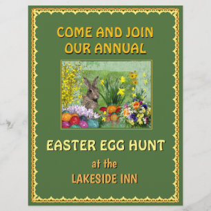 Flyer Caza de huevos de Pascua