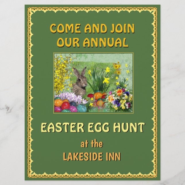 Flyer Caza de huevos de Pascua (Frente)