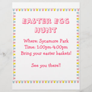 Flyer Caza de huevos de Pascua