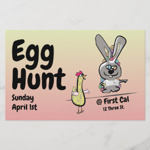 Flyer Caza de huevos de Pascua