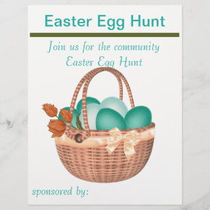 Flyer Caza de huevos en primavera