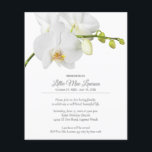 Flyer Celebración de Recuerdo Floral de Orquídea Económi<br><div class="desc">Un hermoso tallo de orquídea blanca acentúa estos volantes de recuerdo funerario. Se pueden utilizar como tarjetas de celebración de la vida, aniversario de muerte o cualquier ocasión. Cargue fácilmente fotos, obituario o cualquier información en la parte posterior. Impreso en papel económico de 4.5" x 5.6" de 80 lb. **NO...</div>