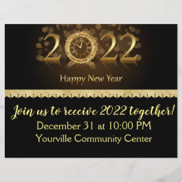 Flyer Celebración del Año Nuevo 2022