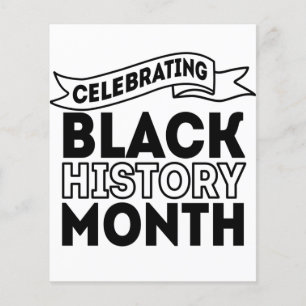 Flyer Celebrando el mes de la historia negra