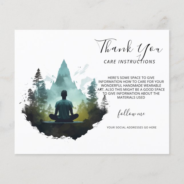 Flyer Center Within | Meditación en el Bosque (Frente)