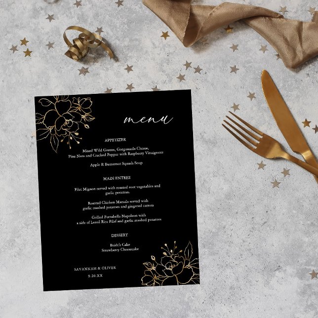 Flyer Ceremonia de Boda floral con lluvia de oro presupu (Subido por el creador)