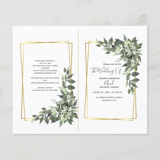 Flyer Ceremonia presupuestaria, recepción, rsvp, detalle (Frente)