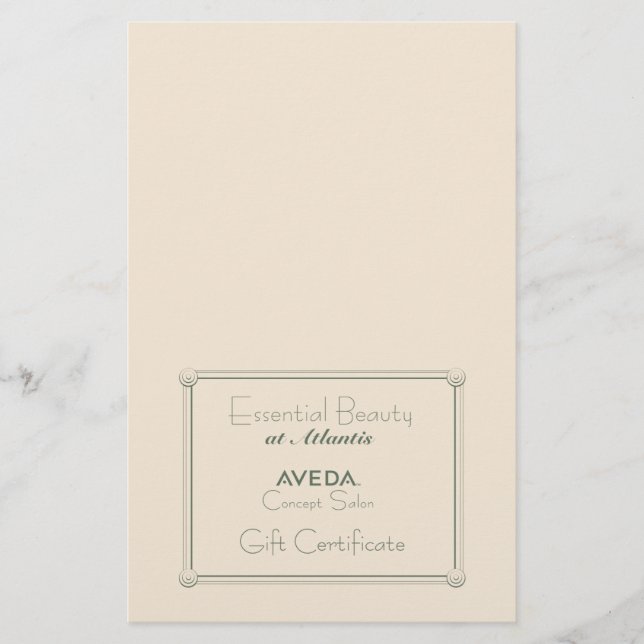 Flyer Certificado de regalo de venta (plegado de bricola (Frente)