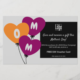 Flyer Certificado de regalo y bono de la promoción del D