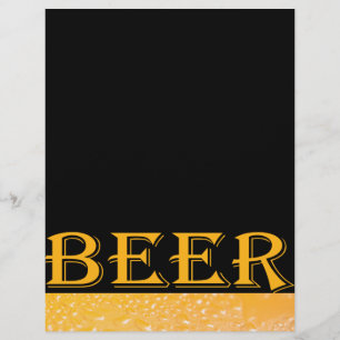 Flyer Cerveza de vidrio