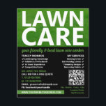 Flyer Césped cercado, servicios de atención de césped<br><div class="desc">Letrero de publicidad de Lawn,  Lawn Care Services de The Business Card Store.</div>